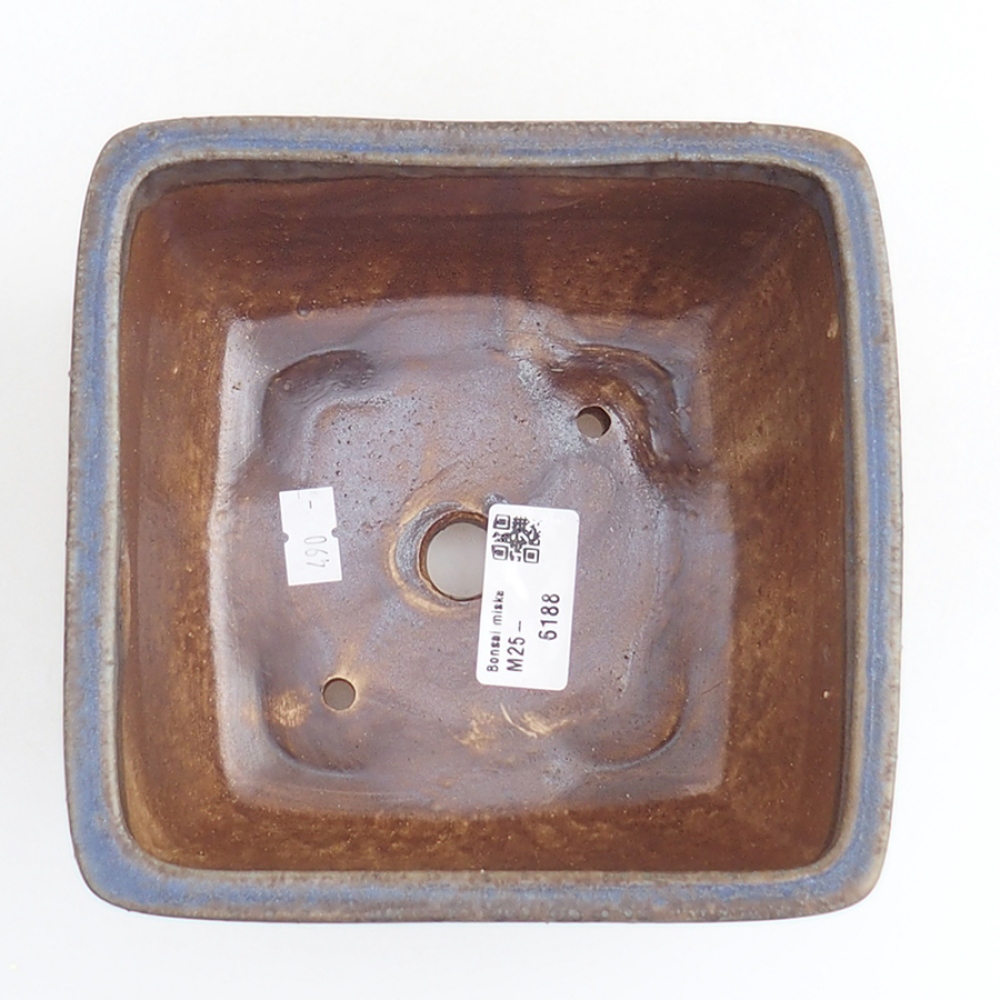 Ciotola bonsai in ceramica 10,5 x 10,5 x 7 cm, rosa