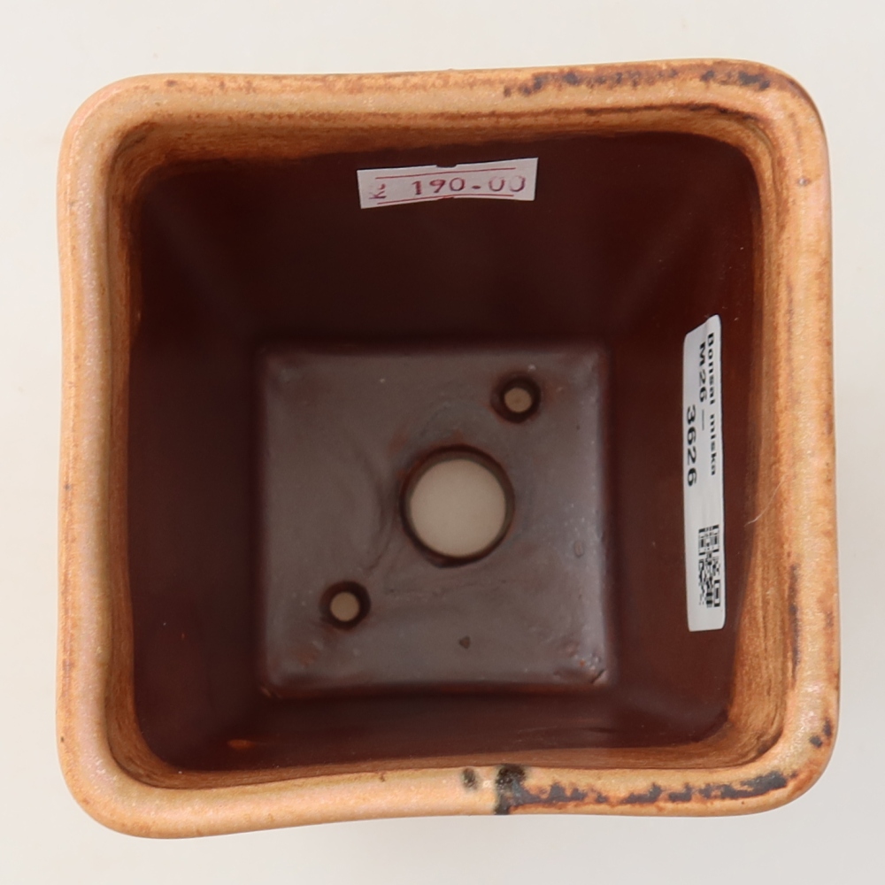 Ciotola bonsai in ceramica 8,5 x 8,5 x 11 cm, rosa