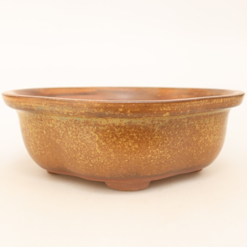 Ciotola in ceramica  16,5 x 14,5 x 6 cm, colore marrone