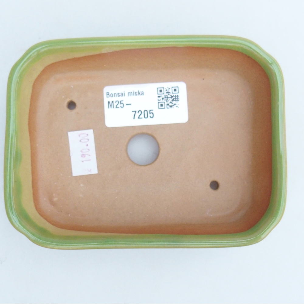 Ciotola bonsai in ceramica 26 x 26 x 8 cm, colore rosso