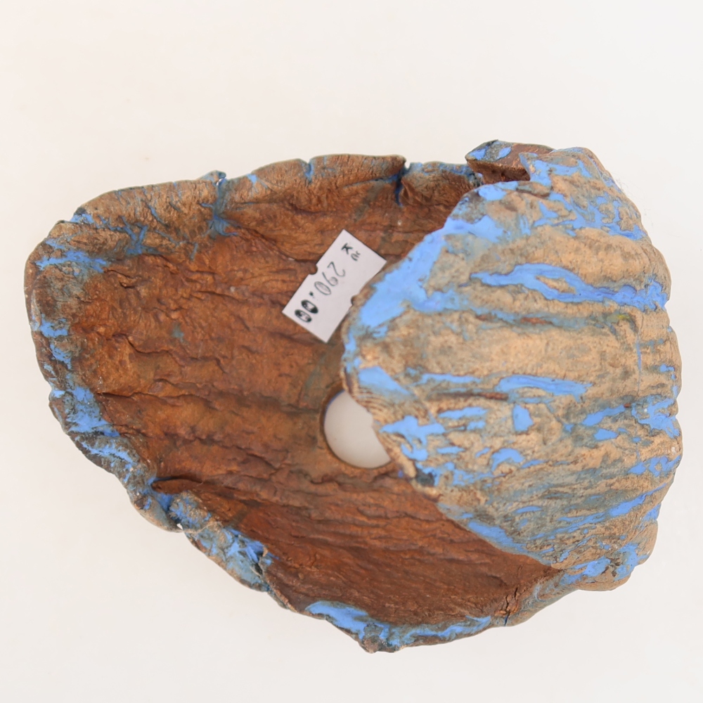Guscio in ceramica  11 x 10 x 11,5 cm, colore blu