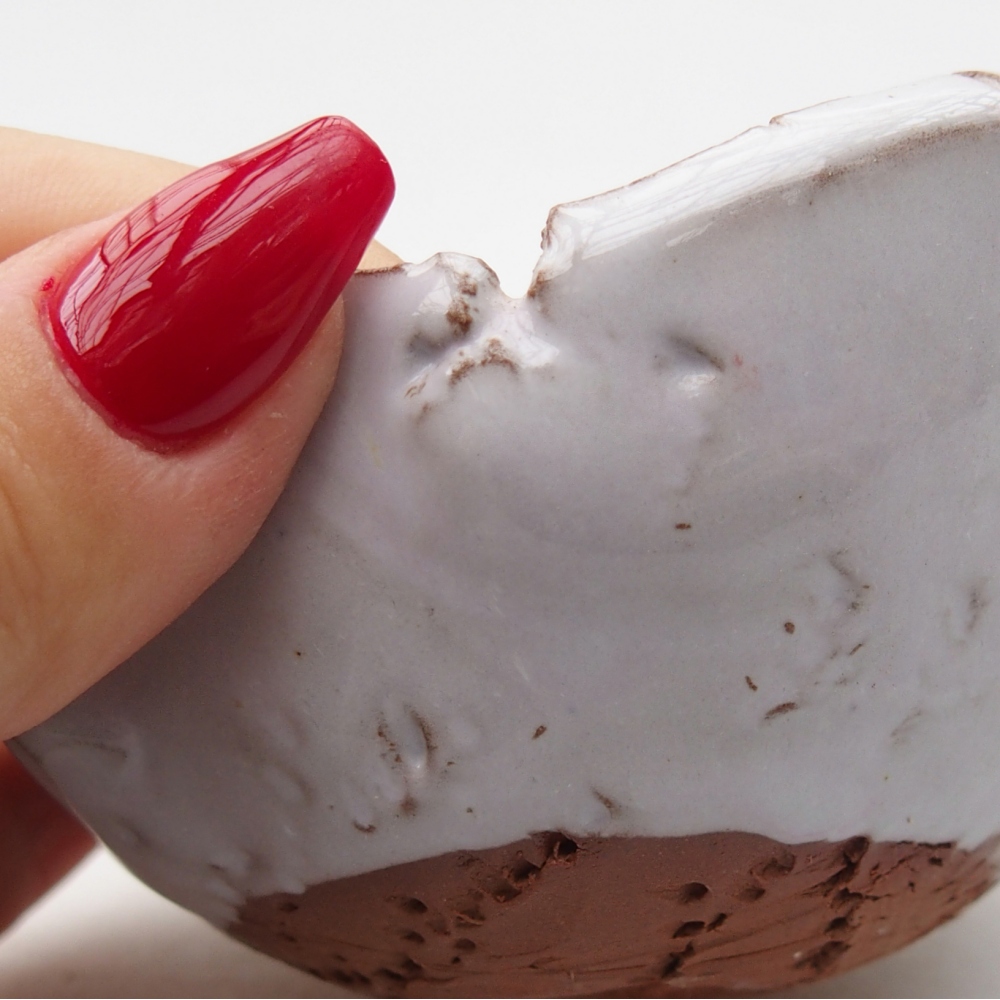 Conchiglia in ceramica 9 x 8 x 5 cm , colore bianco